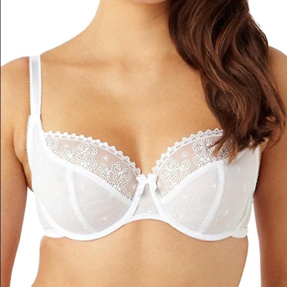 Panache Cleo Lucy 5851 White Balconette Bra NWOT